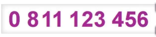 0811 123 456 (service 0.05€ / min + price of call)